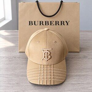 Burberry TB Monogram Cotton Cap
